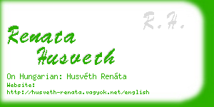 renata husveth business card